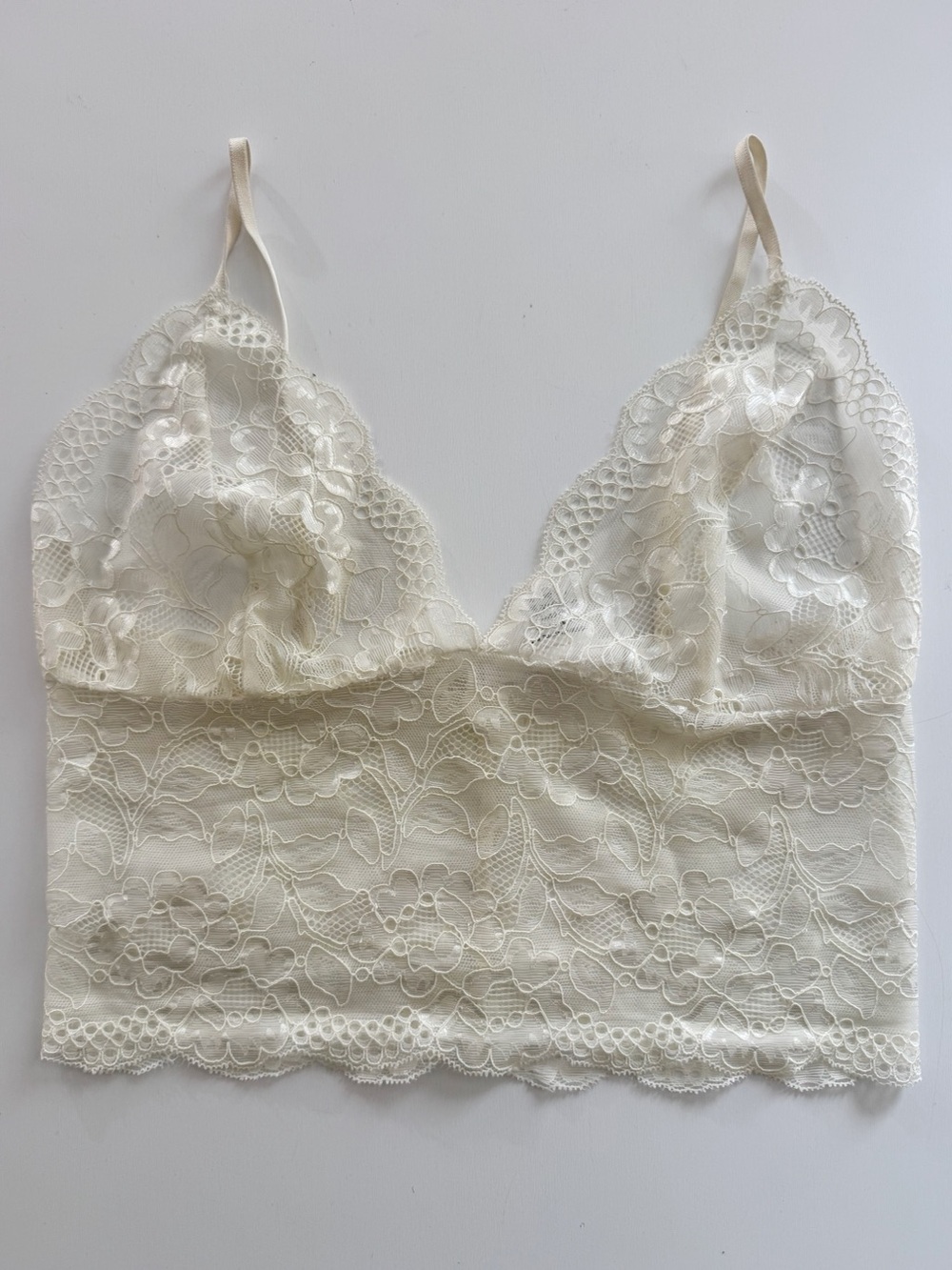 Olivaceous Lace Longline Bralette